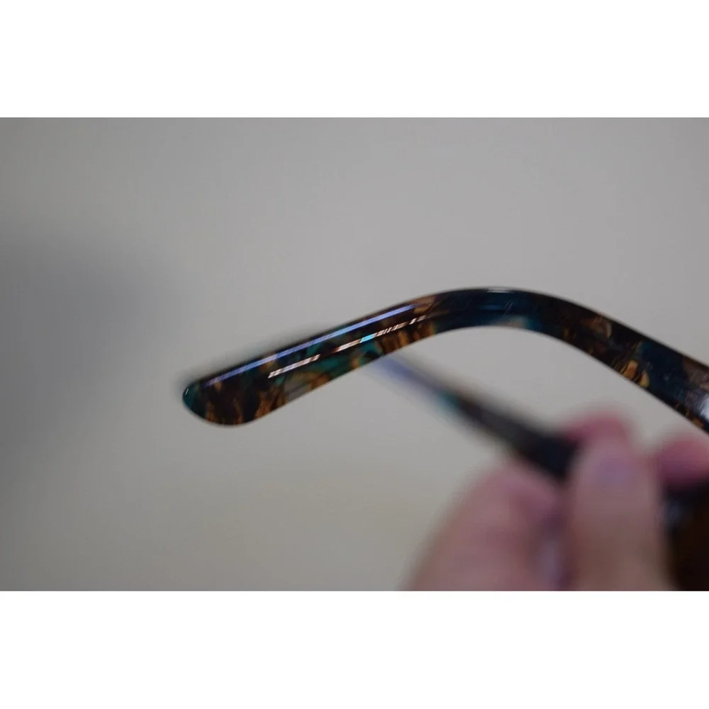 Kirkland Signature Taylor Eyeglasses Optical Frame Blue Tortoise 55-16-140 Italy